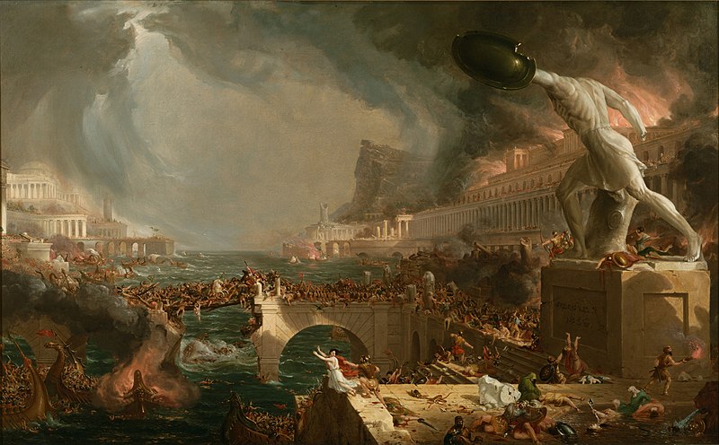 Cole Thomas : The Course of Empire Destruction (1836)